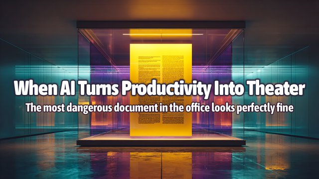 When AI Turns Productivity Into Theater